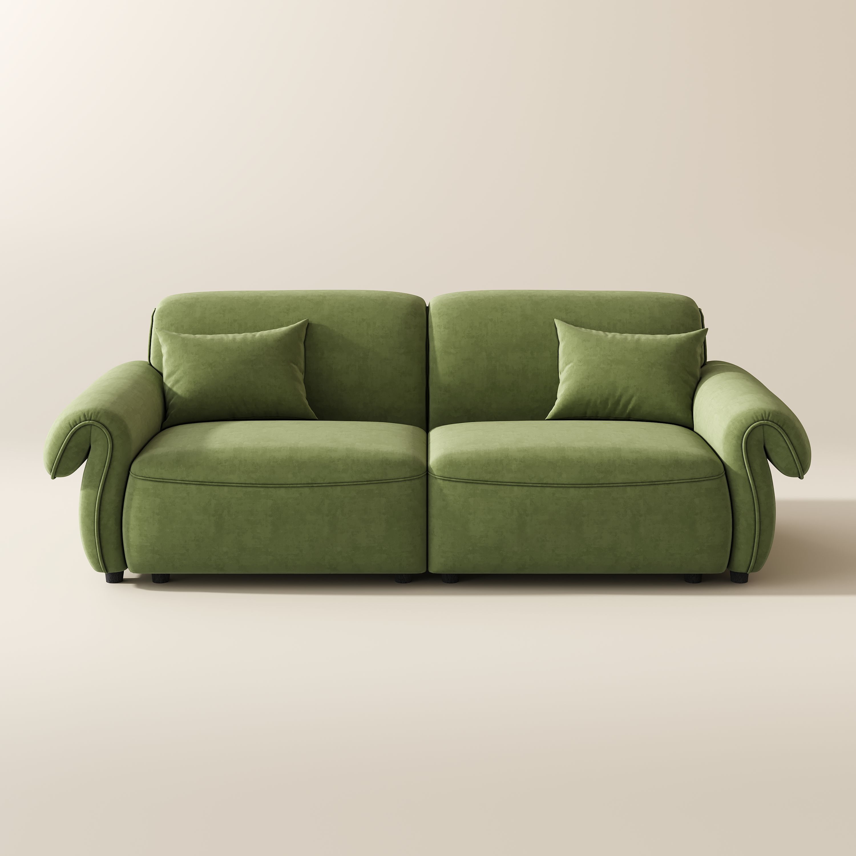 Pure Color Green Chenille Sofas & Loveseats