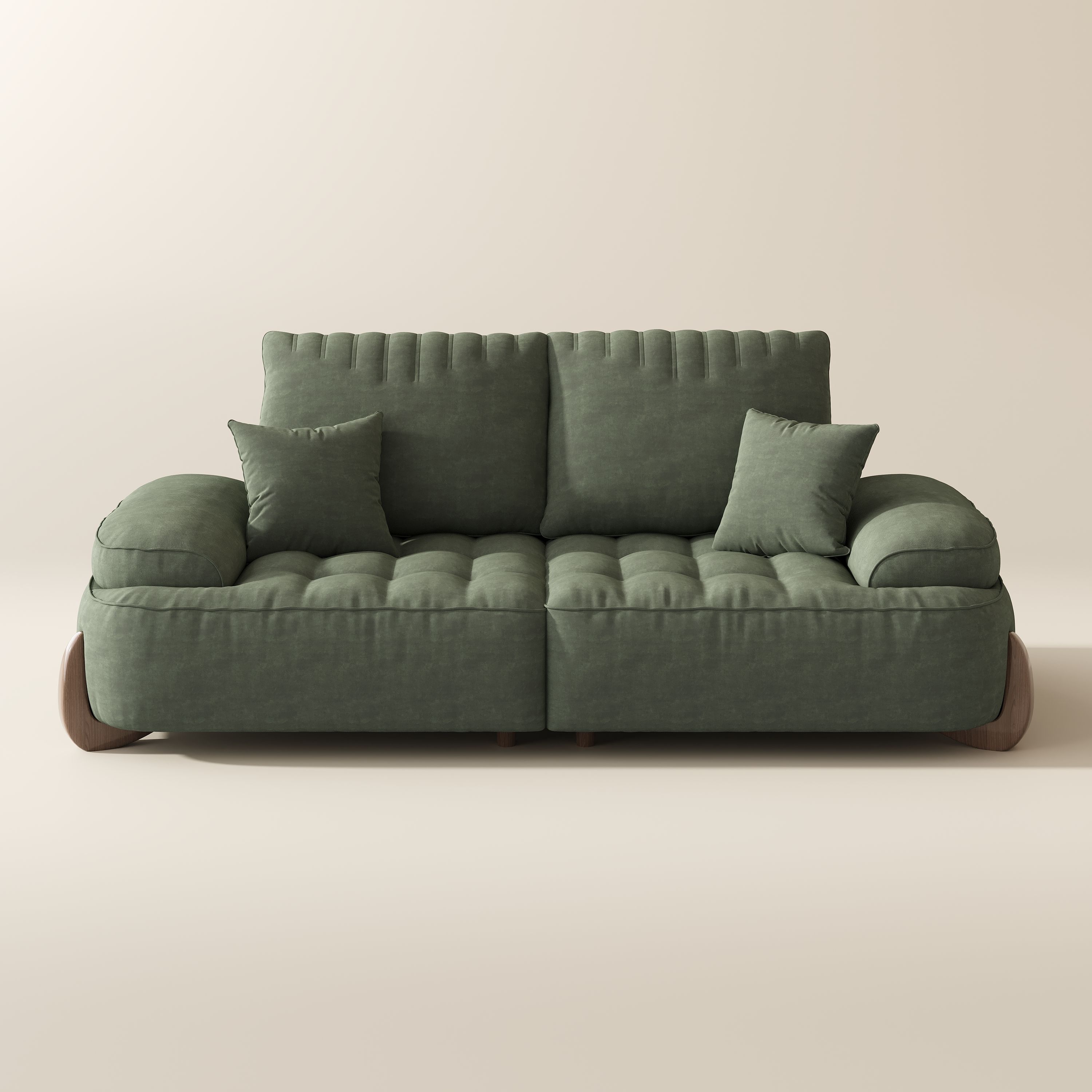 2-3 Seater Green Fabric Sofas & Loveseats