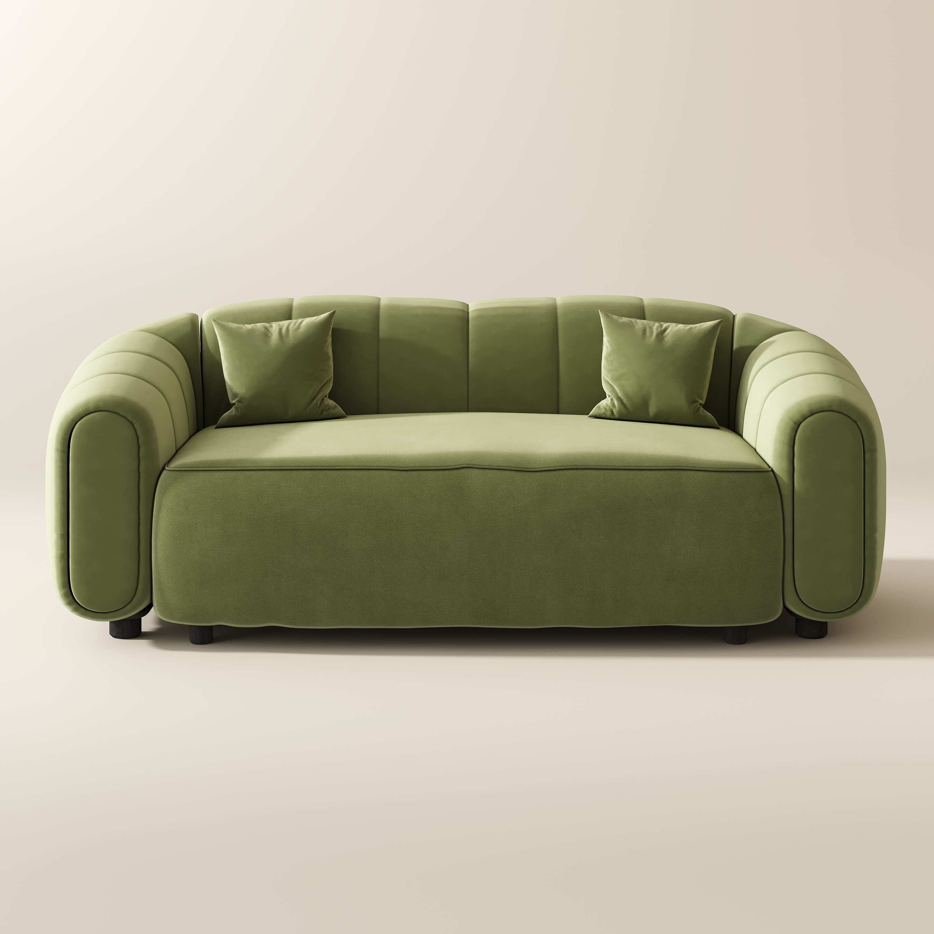 Living Room Green Velvet Sofas & Loveseats