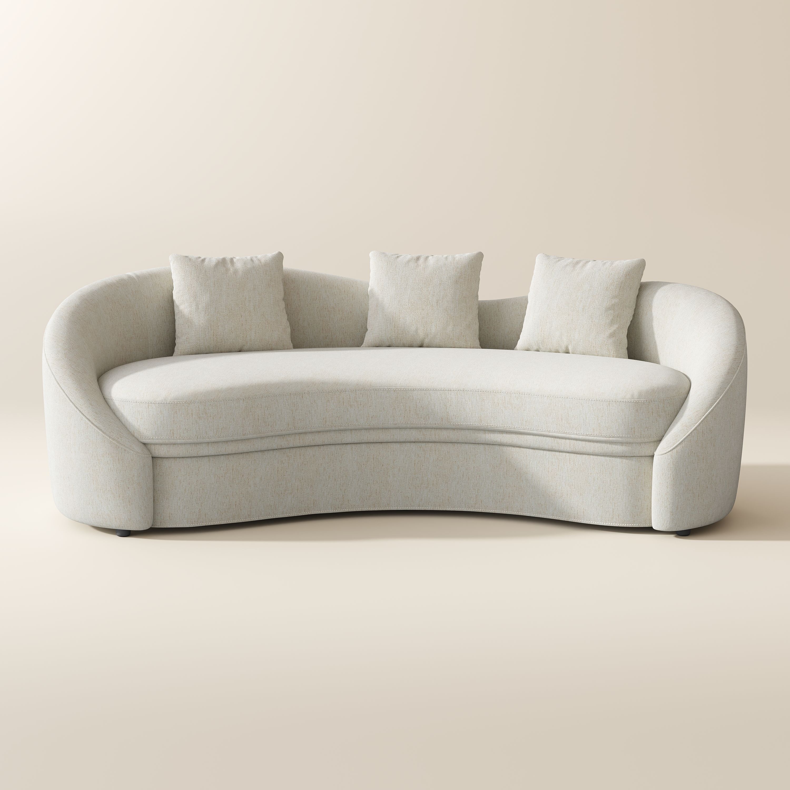 Modern Beige Cotton and Linen Sofas & Loveseats