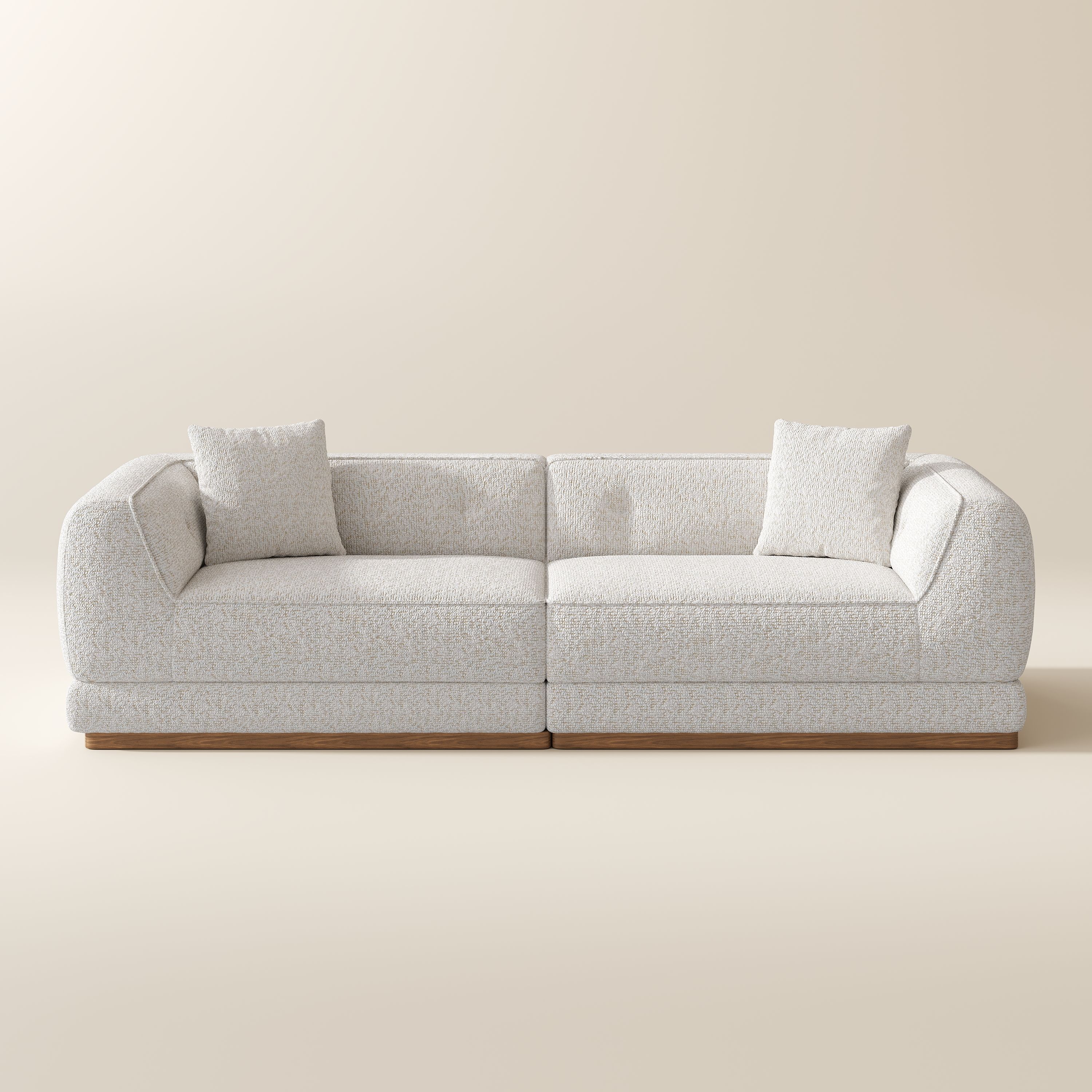 Modern Beige Chenille Sofas & Loveseats