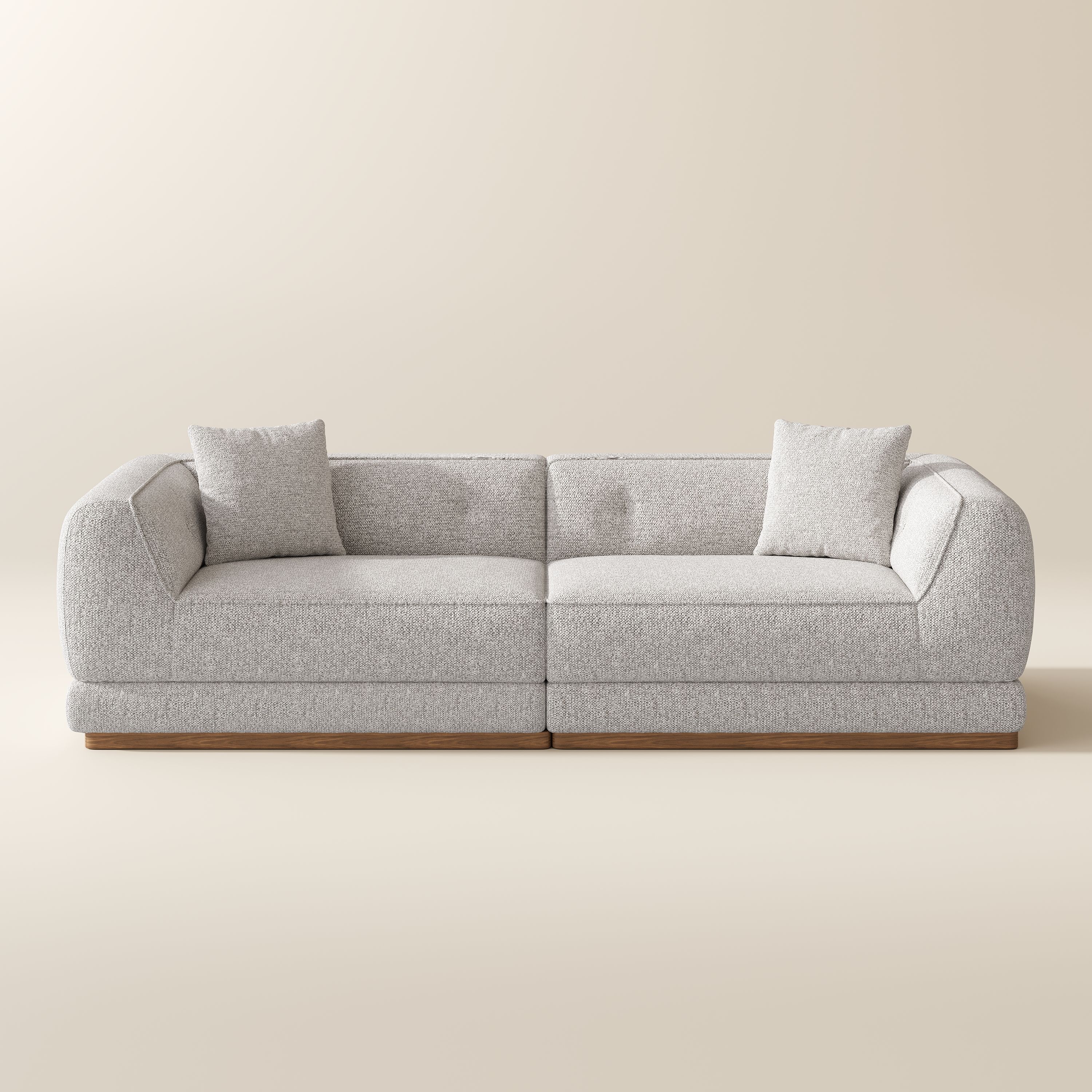 Home Theater Light Brown Chenille Sofas & Loveseats