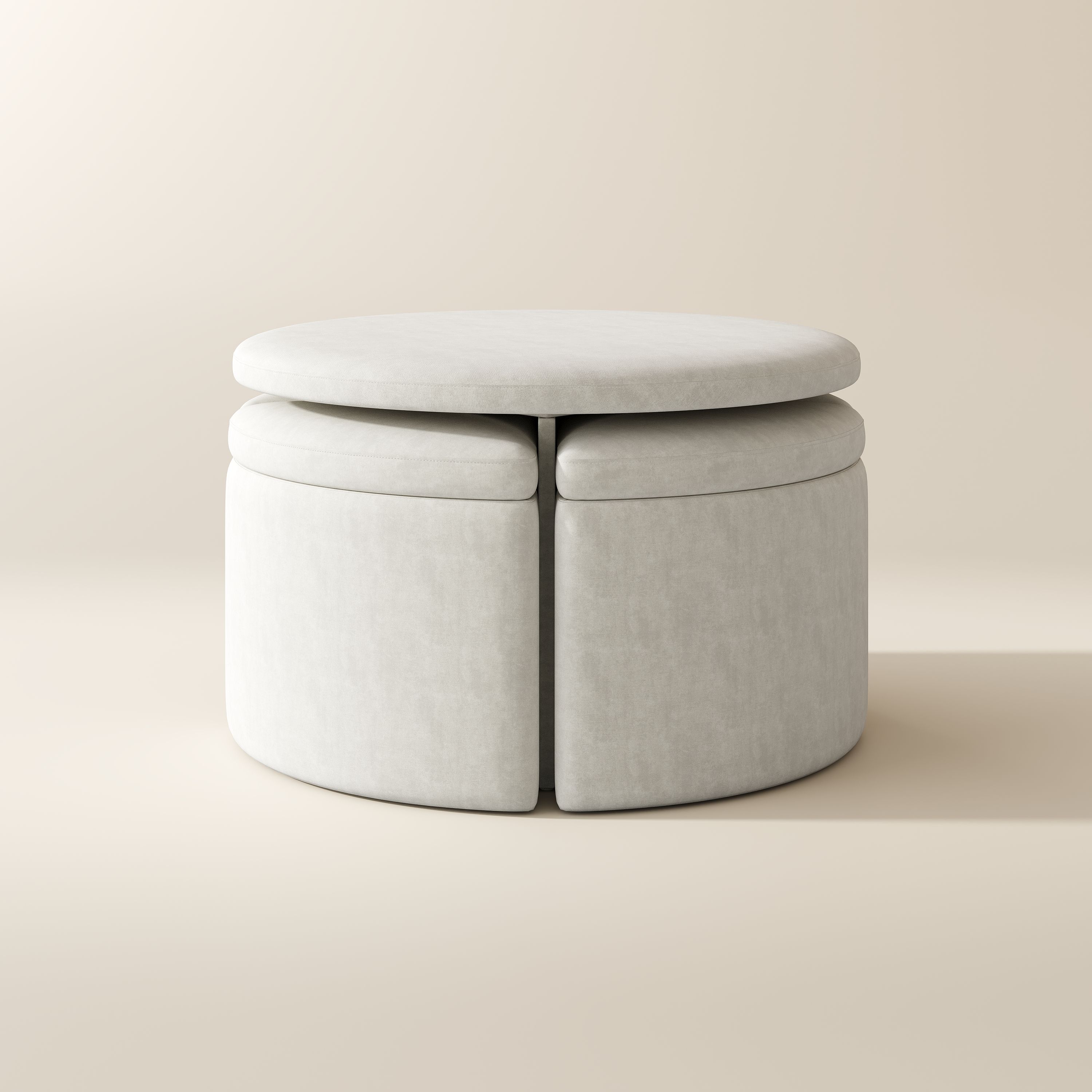 Beige Anti-scratch and Waterproof Fabric Sofas & Loveseats