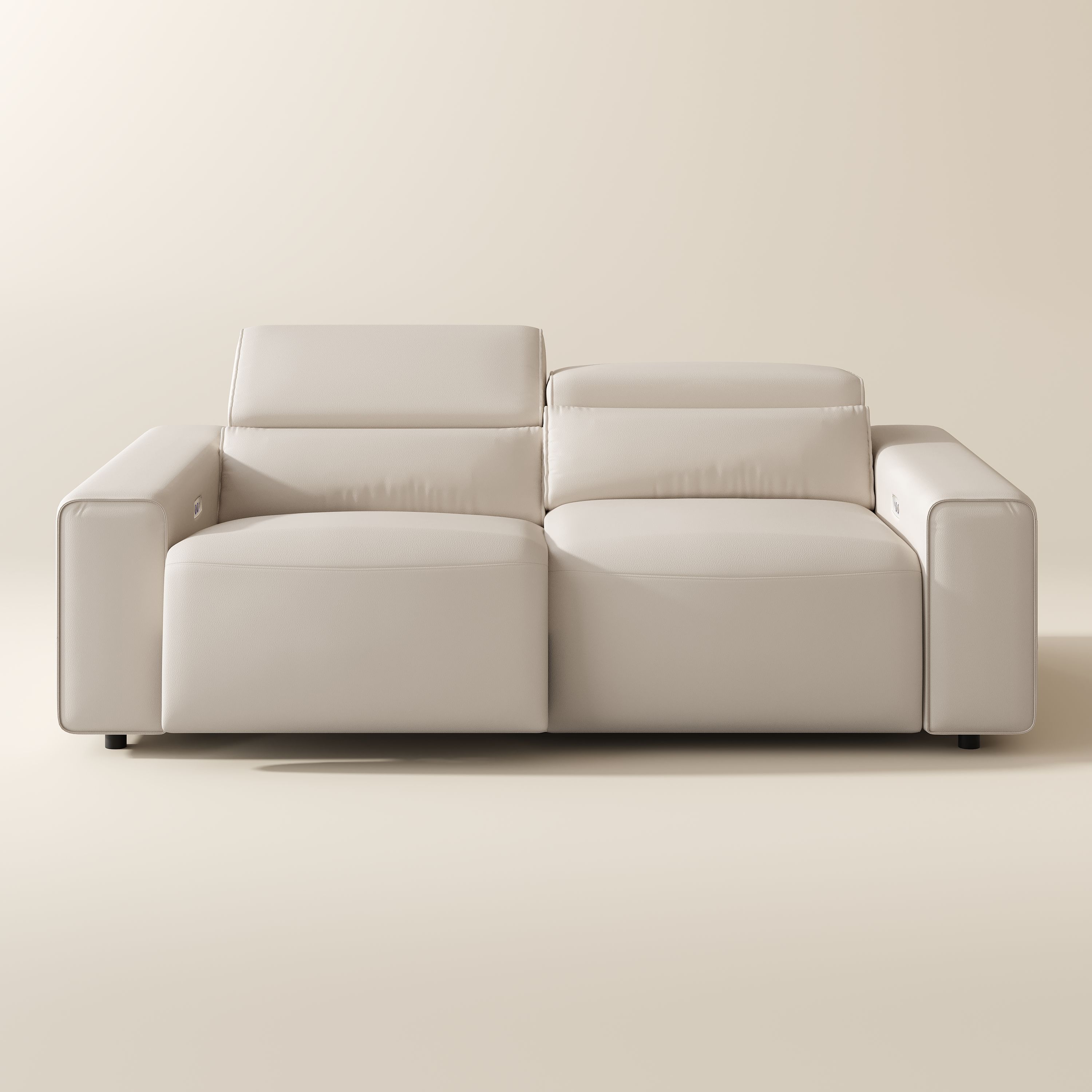 On the Ground Beige Eco-friendly Microfiber Leather Smart Furniture