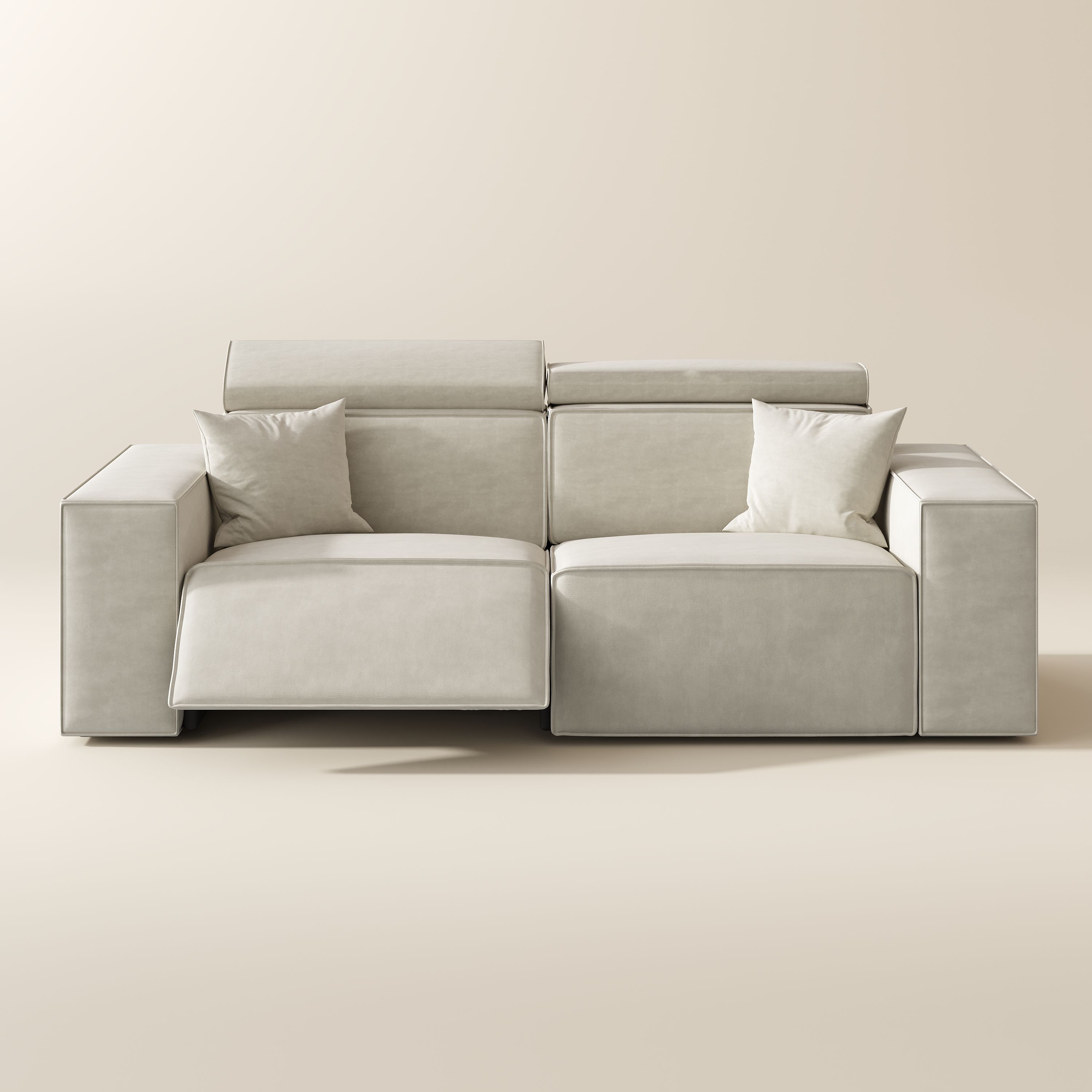 Washable Beige Fabric Smart Furniture