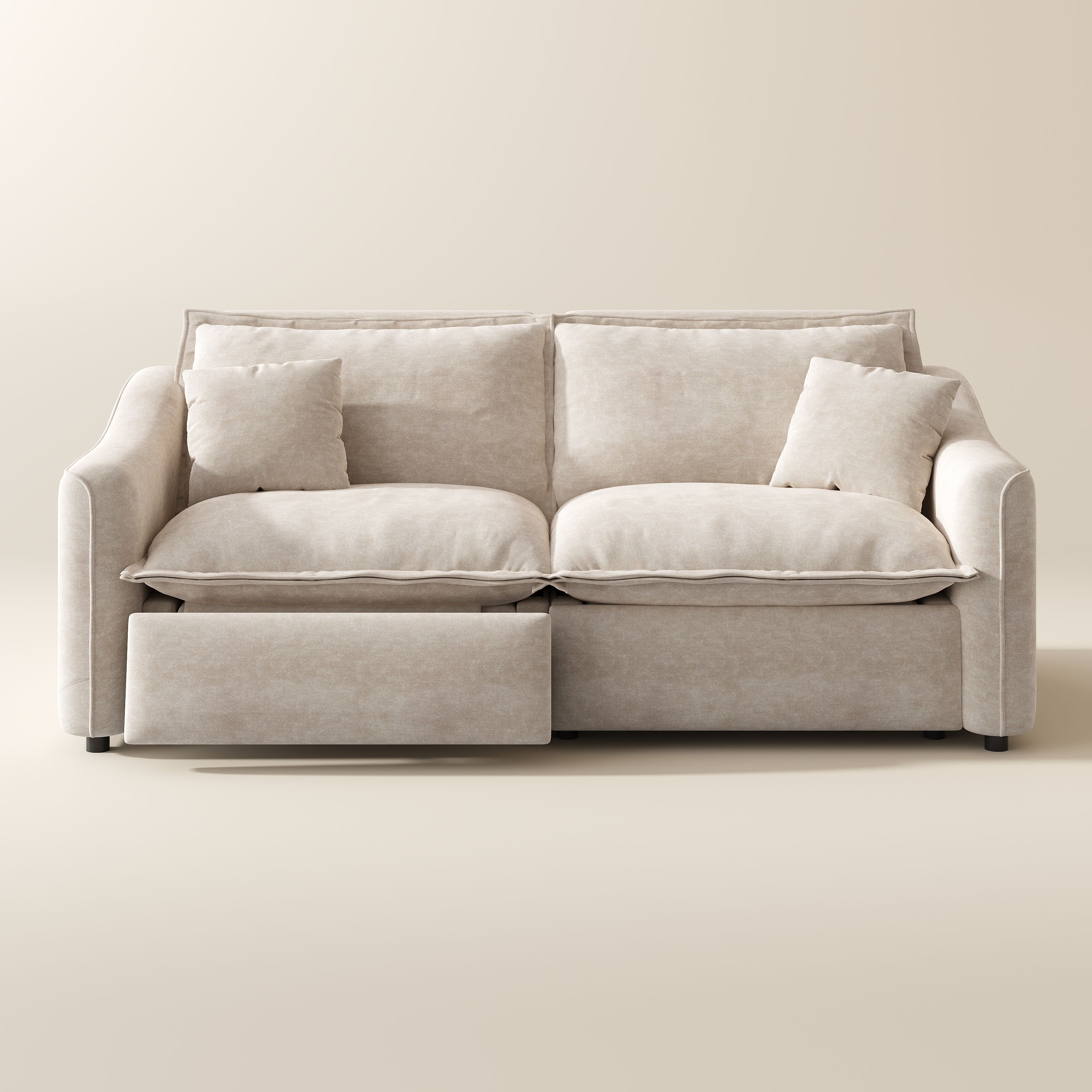 Beige Fabric Smart Furniture