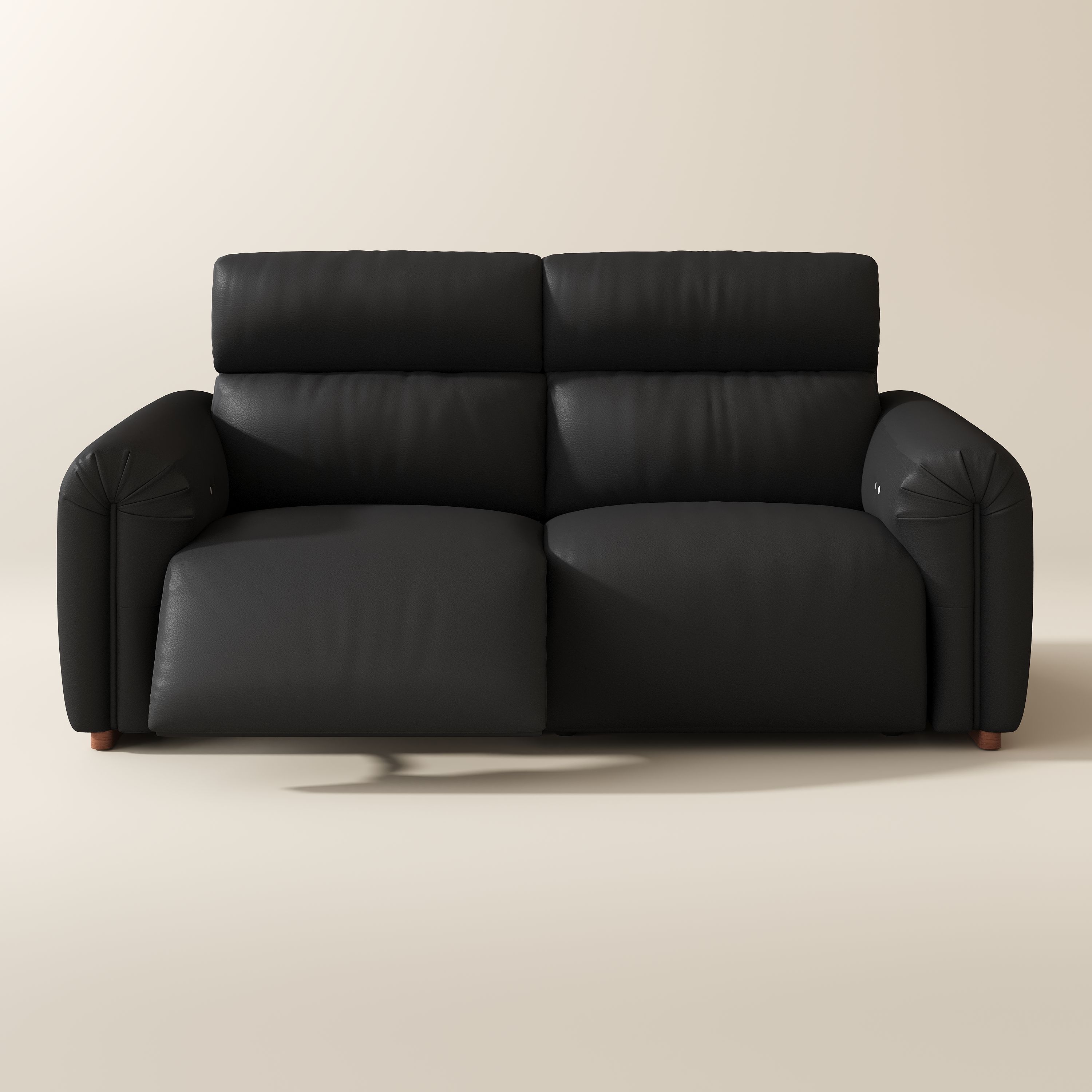 Black Fully Reclining Loveseat Smart Furniture