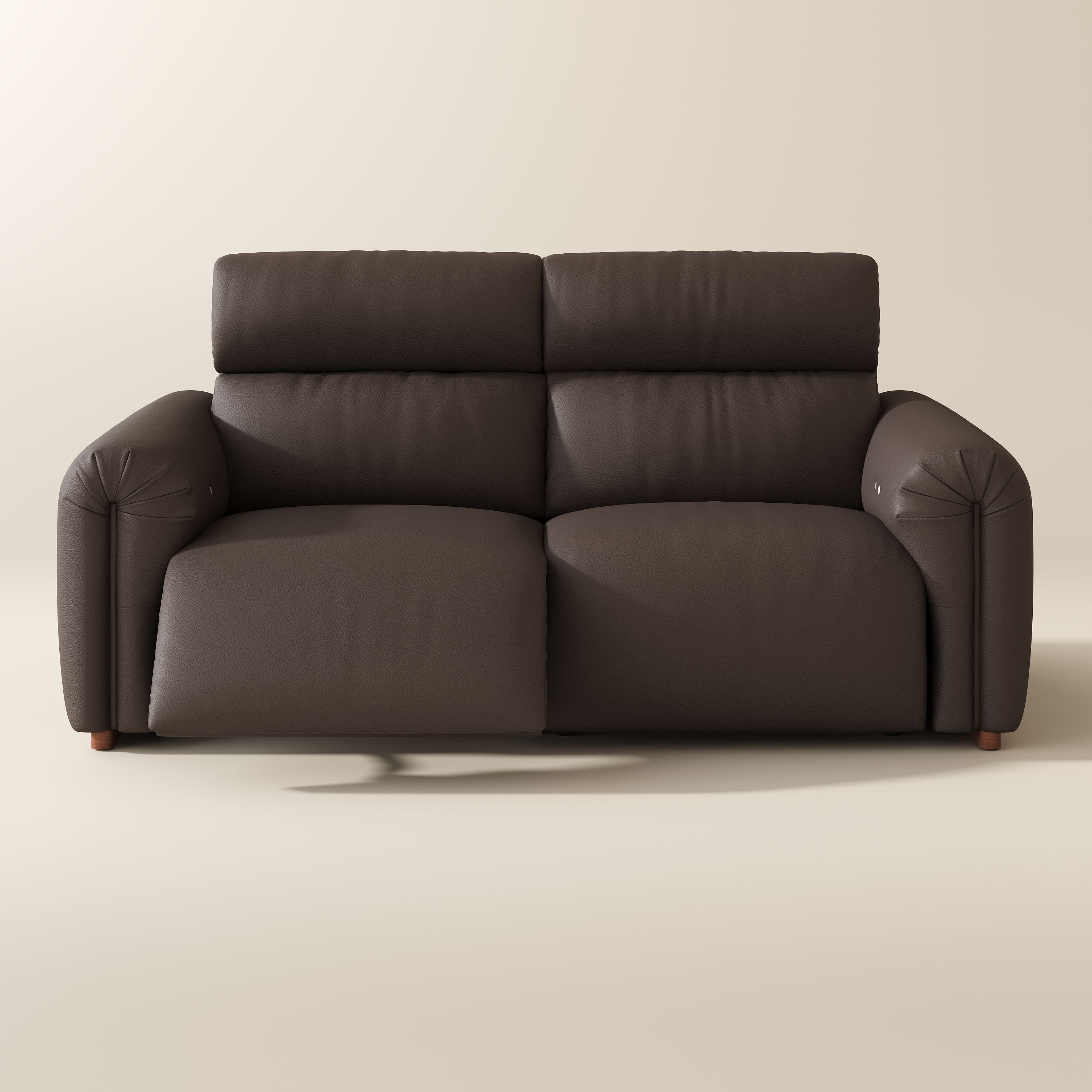 Brown Fully Reclining Loveseat Smart Furniture