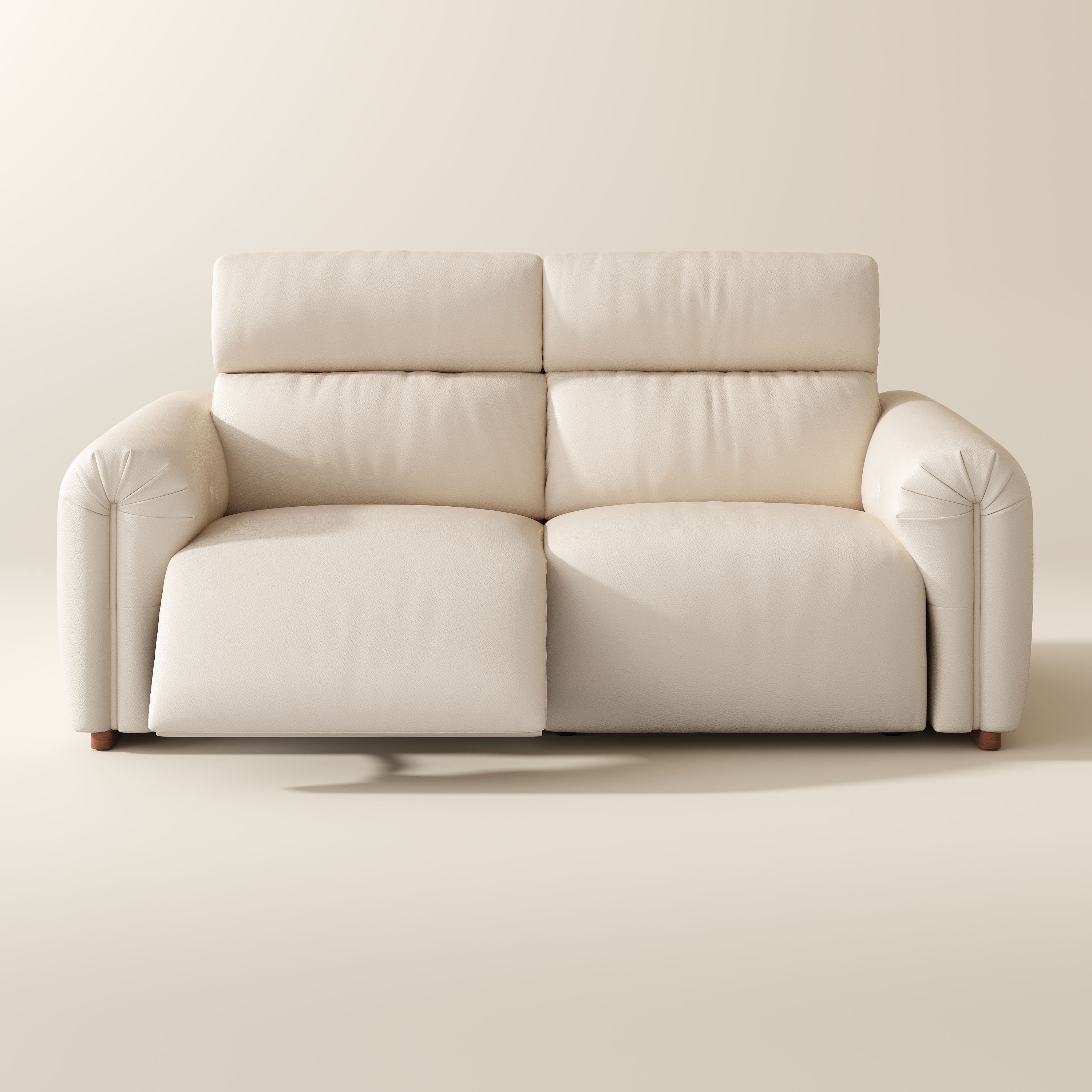 Beiage Fully Reclining Loveseat Smart Furniture