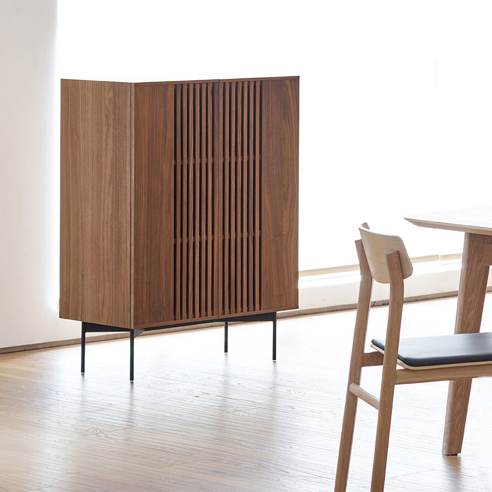 Dark Wood MDF Living Room Set