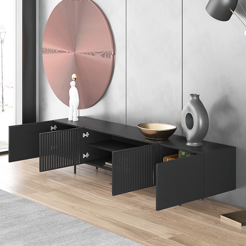 Black MDF Living Room Set