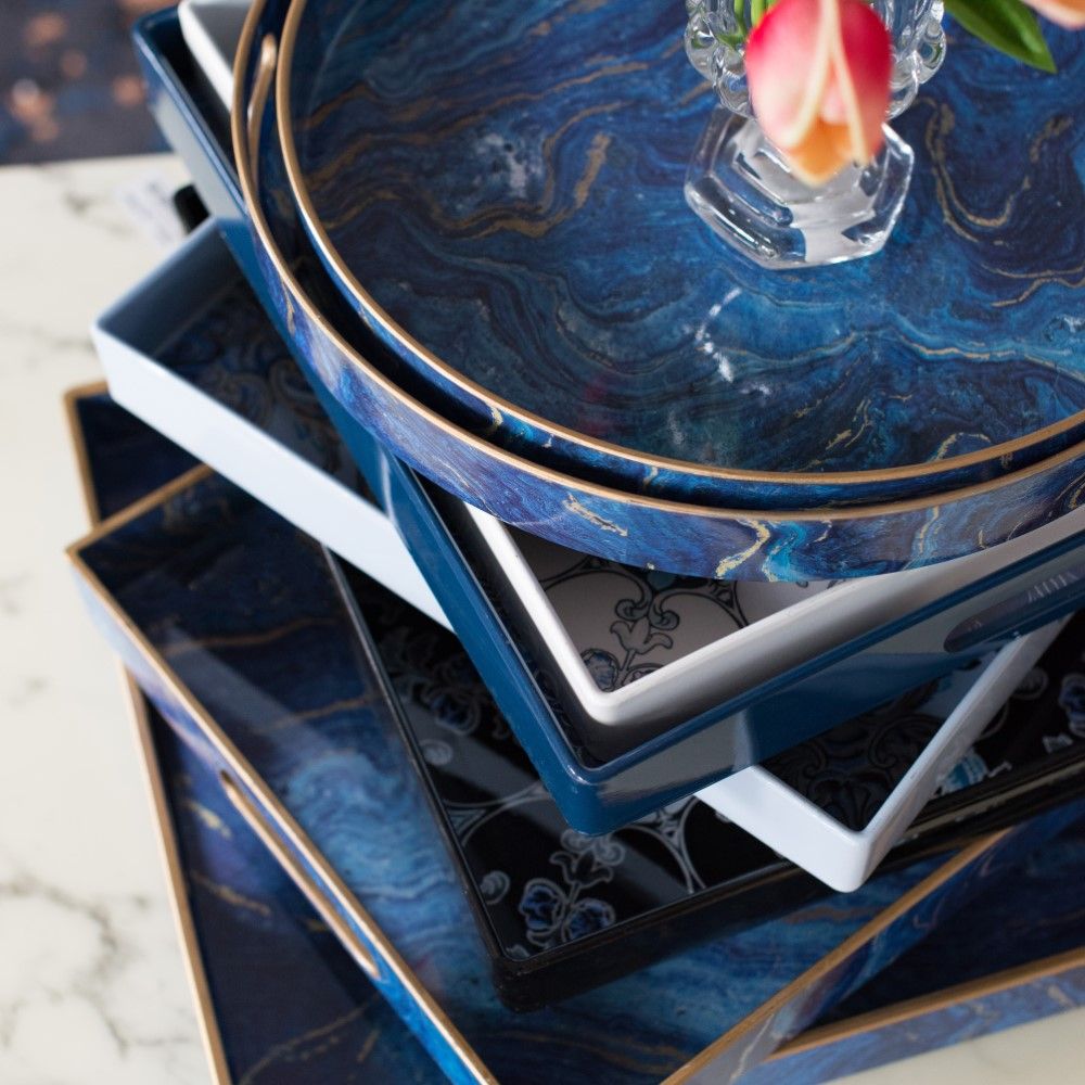 White&Blue Plastic Home Accessories