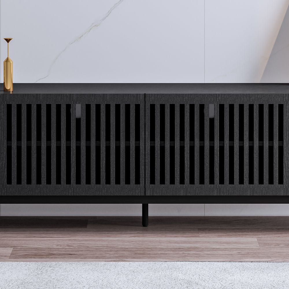 Black MDF Living Room Set