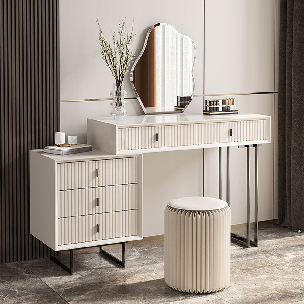 Cloud Mirror Beige MDF Makeup Vanities