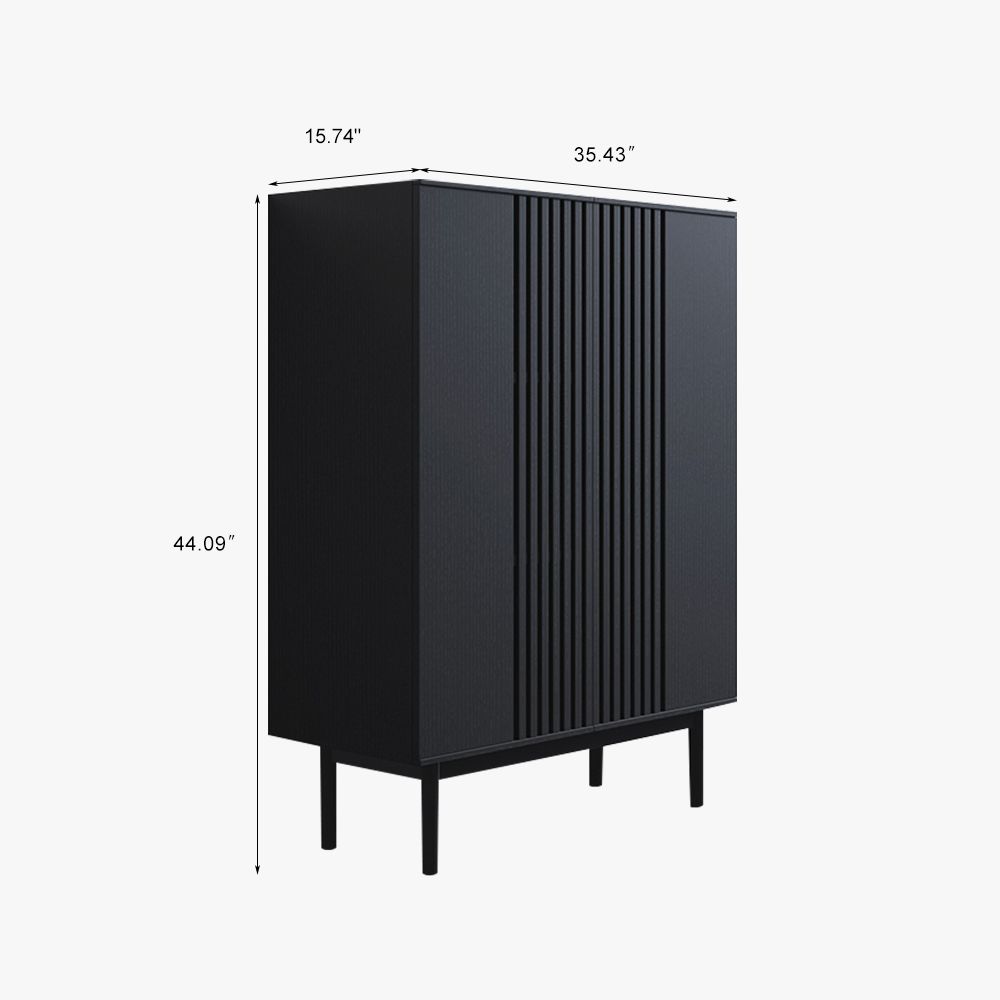 Black MDF Living Room Set