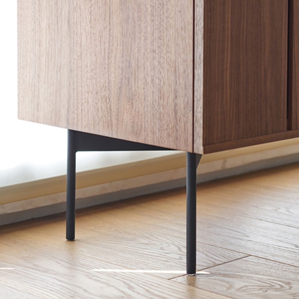 Dark Wood MDF Living Room Set