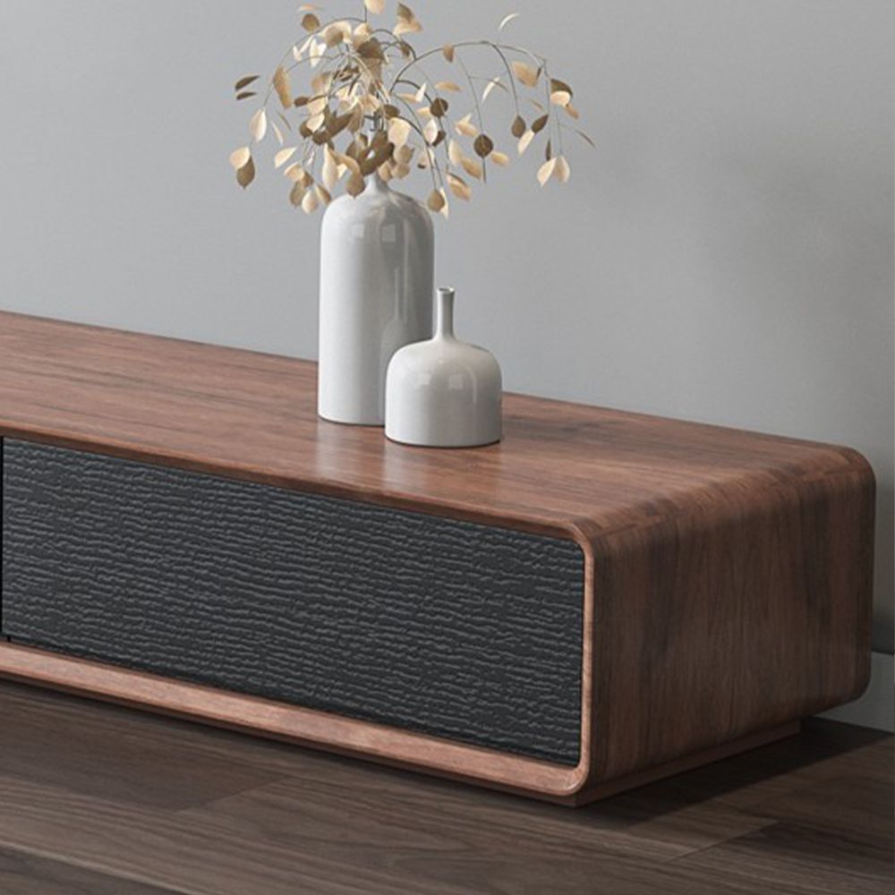 Legno scuro e nero  MDF Supporti TV