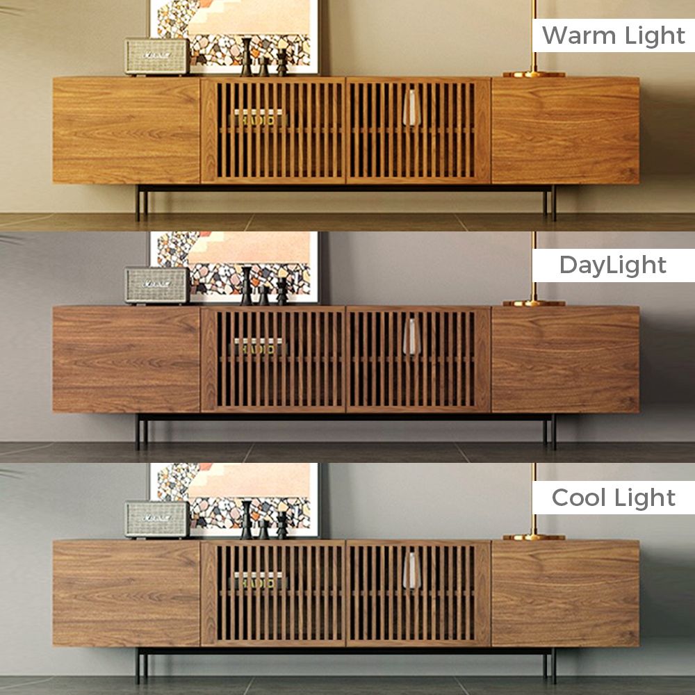 Dark Wood MDF Living Room Set