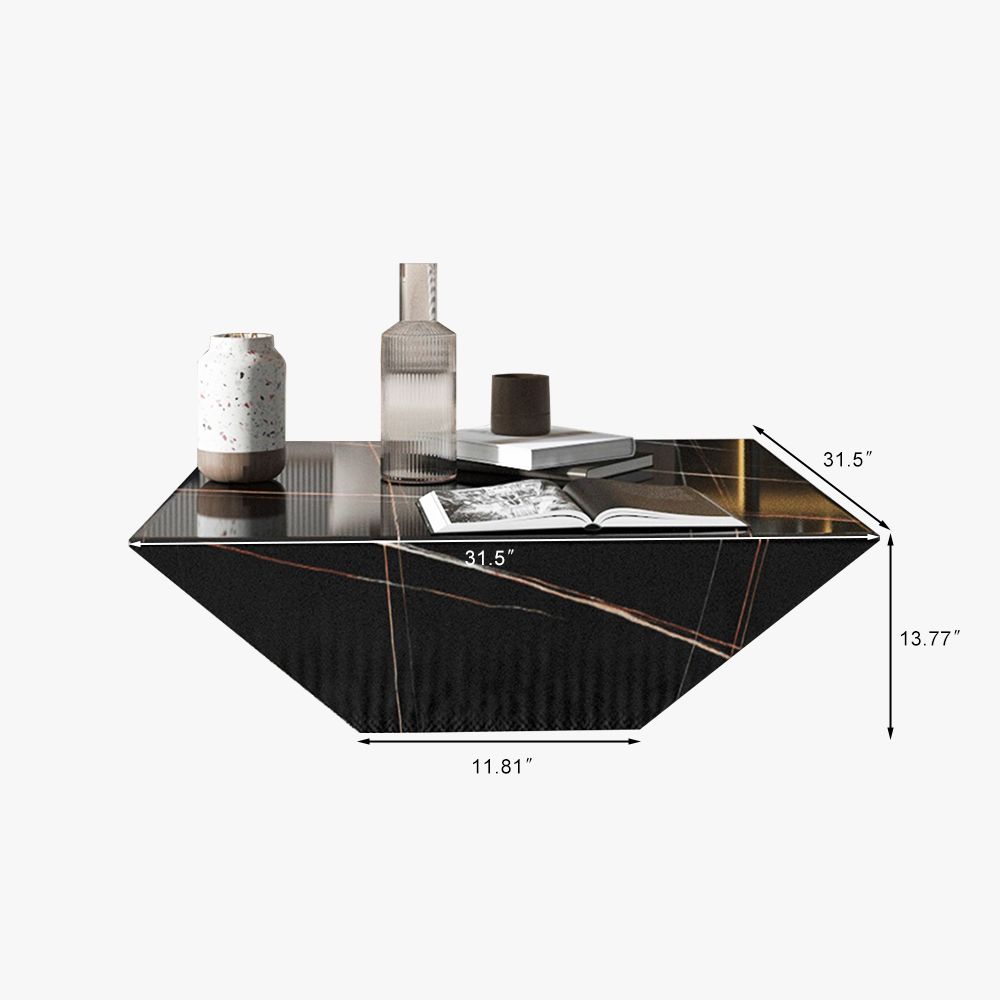 Black Sintered Stone Coffee Tables
