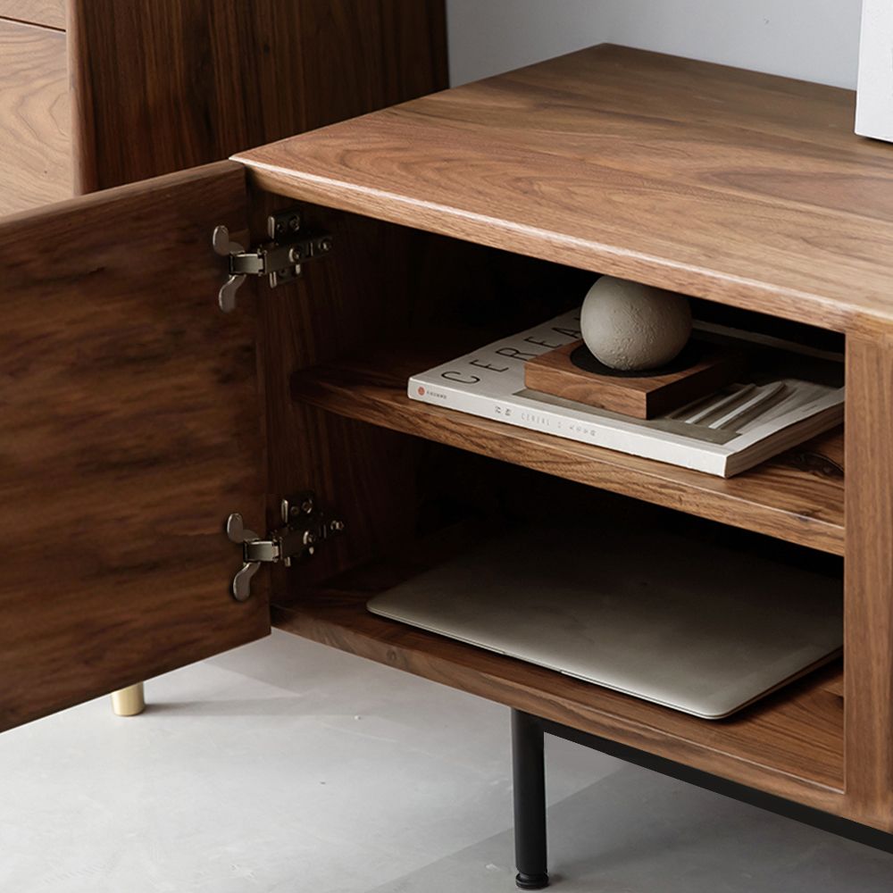 Dark Wood MDF Living Room Set