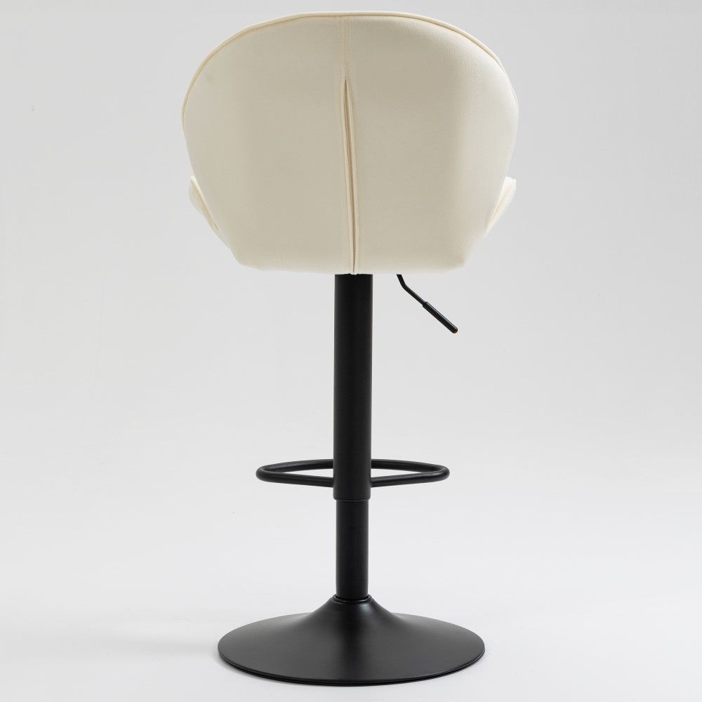 Cream Velvet Bar Stools