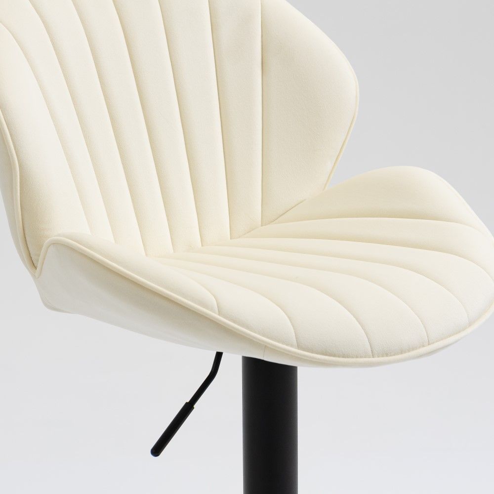 Cream Velvet Bar Stools