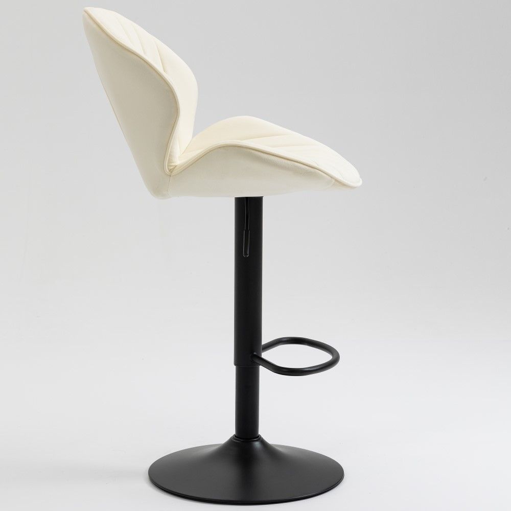 Cream Velvet Bar Stools