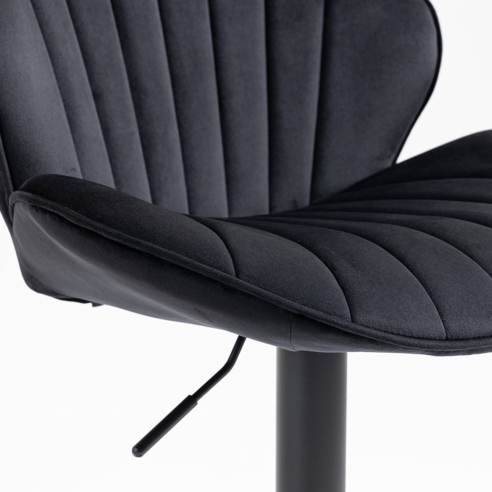Black Velvet Bar Stools