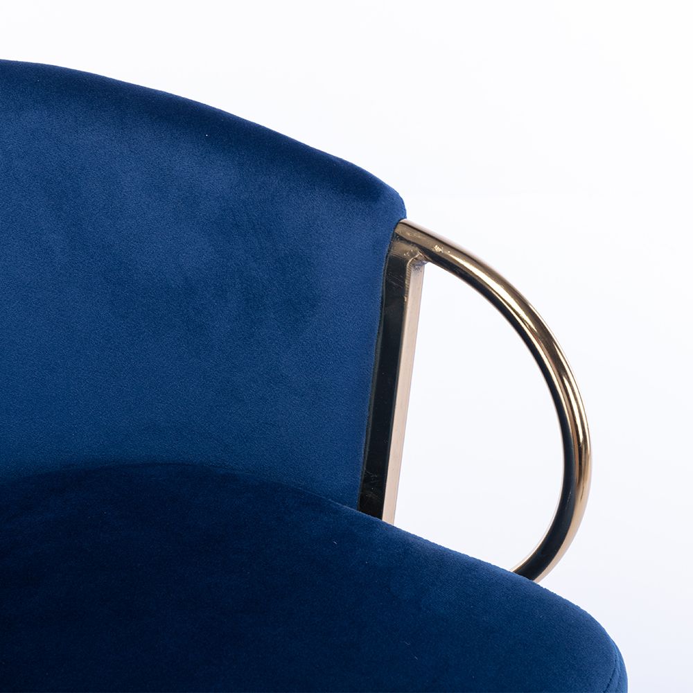 Rotate Blue Velvet Bar Stools