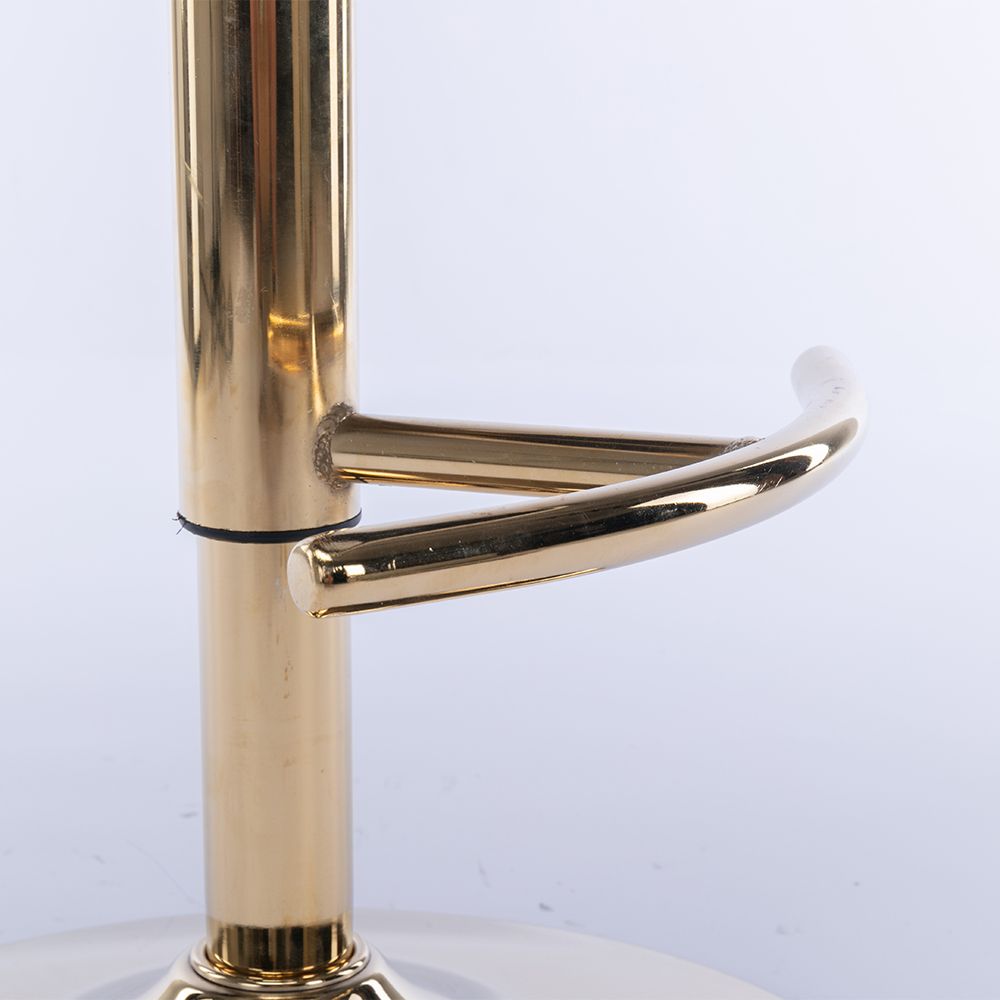 On the Ground Ivory Velvet Bar Stools