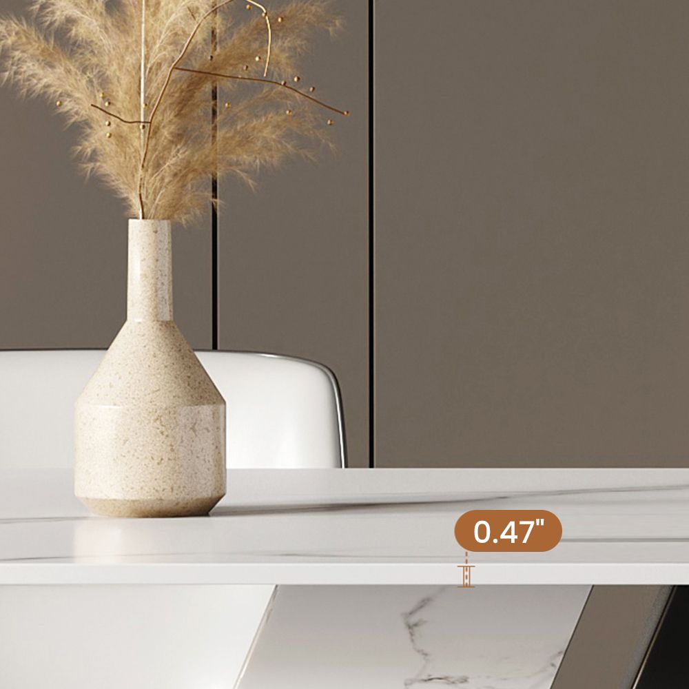 Teilweise zusammengebaut Schwarz Matter Sinterstein Esstische