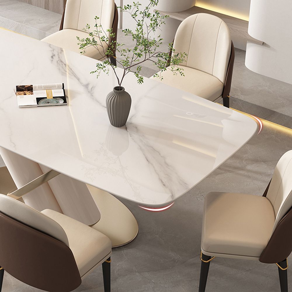 Bianco Pietra sinterizzata Tavoli da pranzo