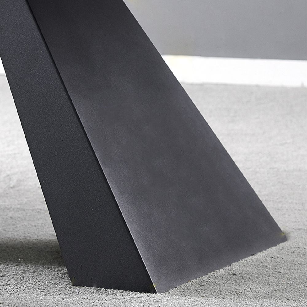 Black Matte Sintered Stone Dining Tables