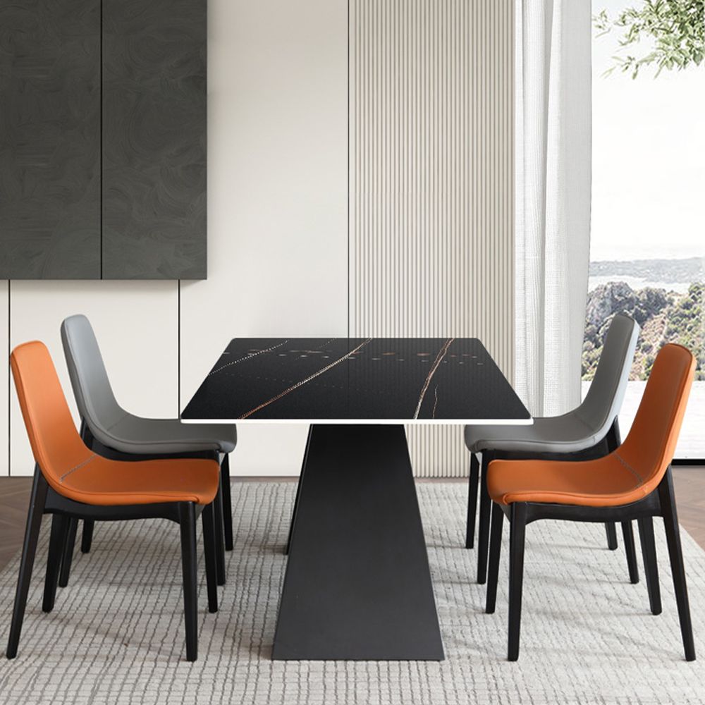 Black Matte Sintered Stone Dining Tables