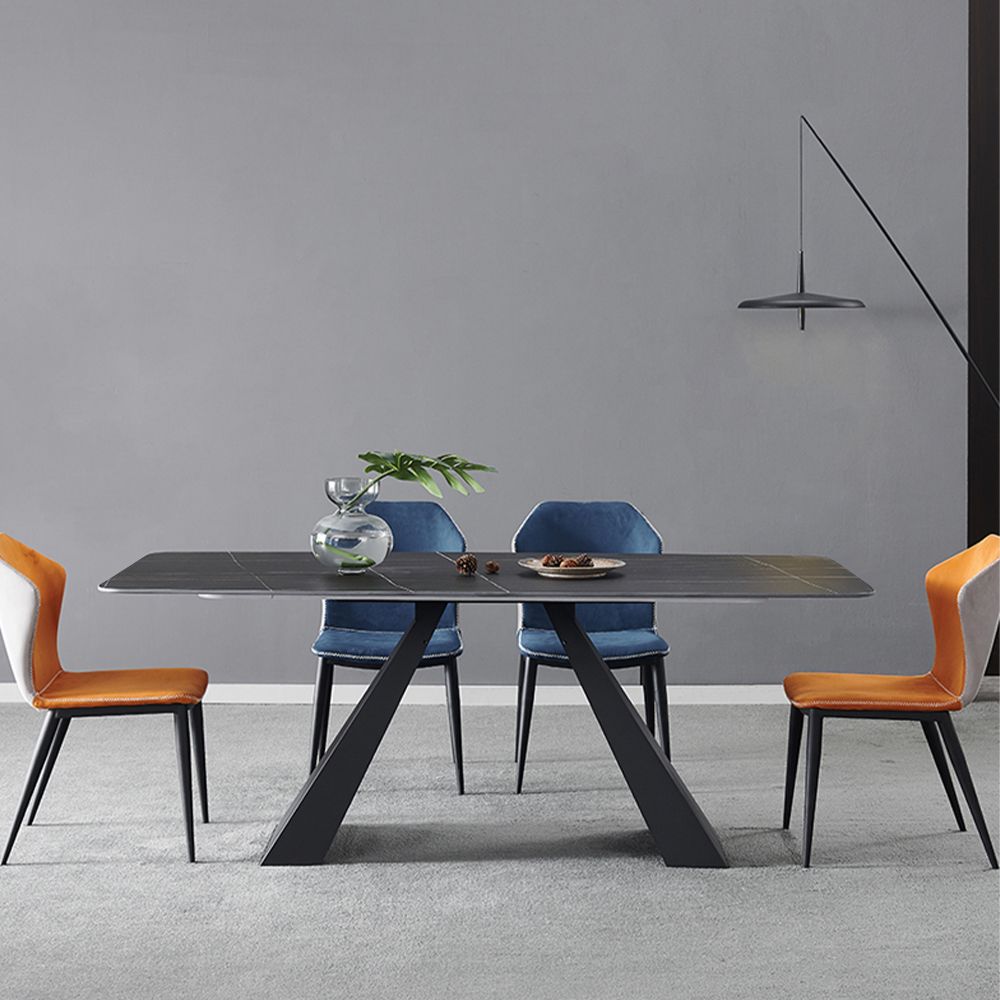 Black Matte Sintered Stone Dining Tables