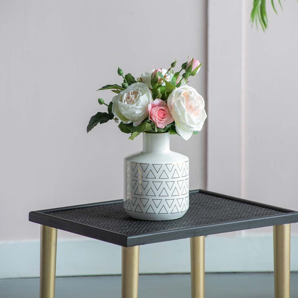 White&Gold Ceramic Home Accessories