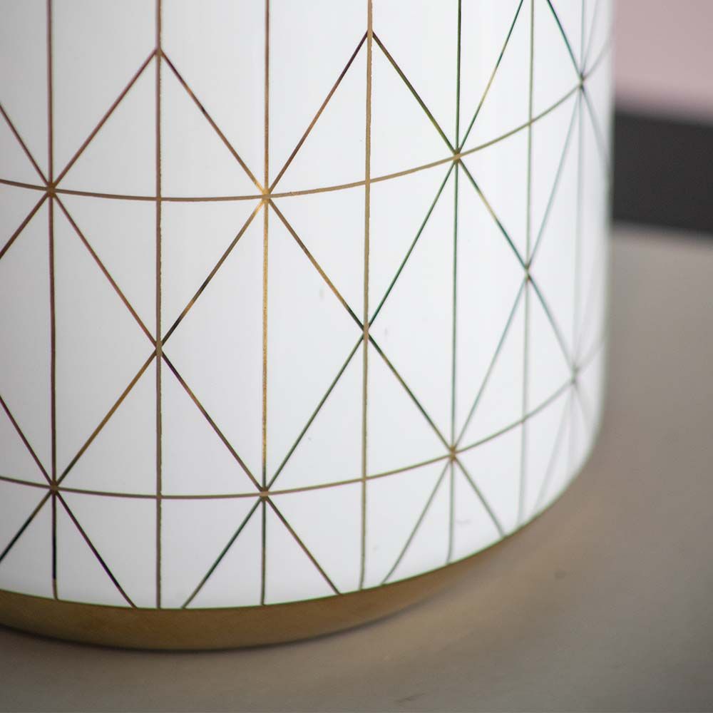 White&Gold Ceramic Home Accessories