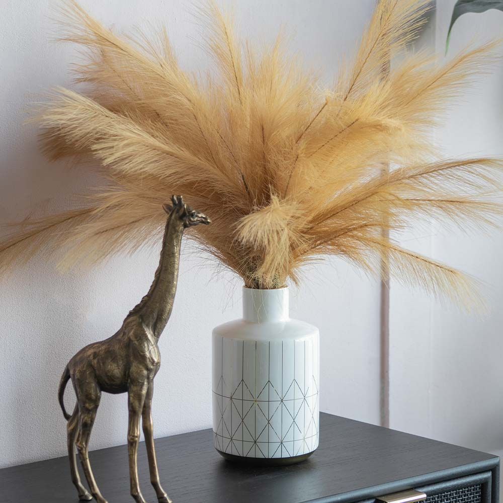 White&Gold Ceramic Home Accessories