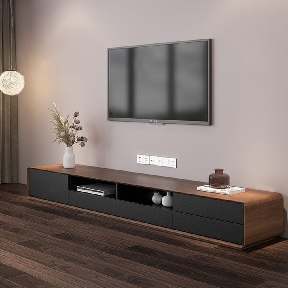 Black & Wood MDF TV Stands