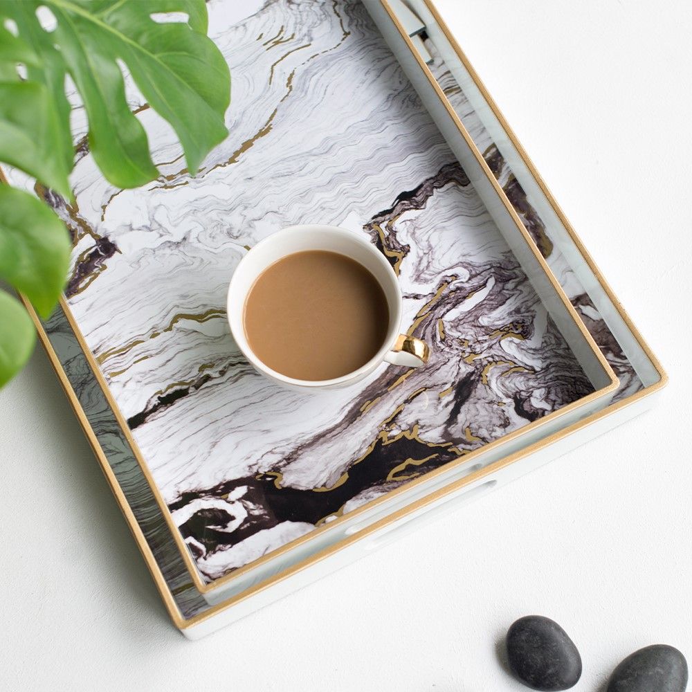 White & Black Plastic Home Accessories