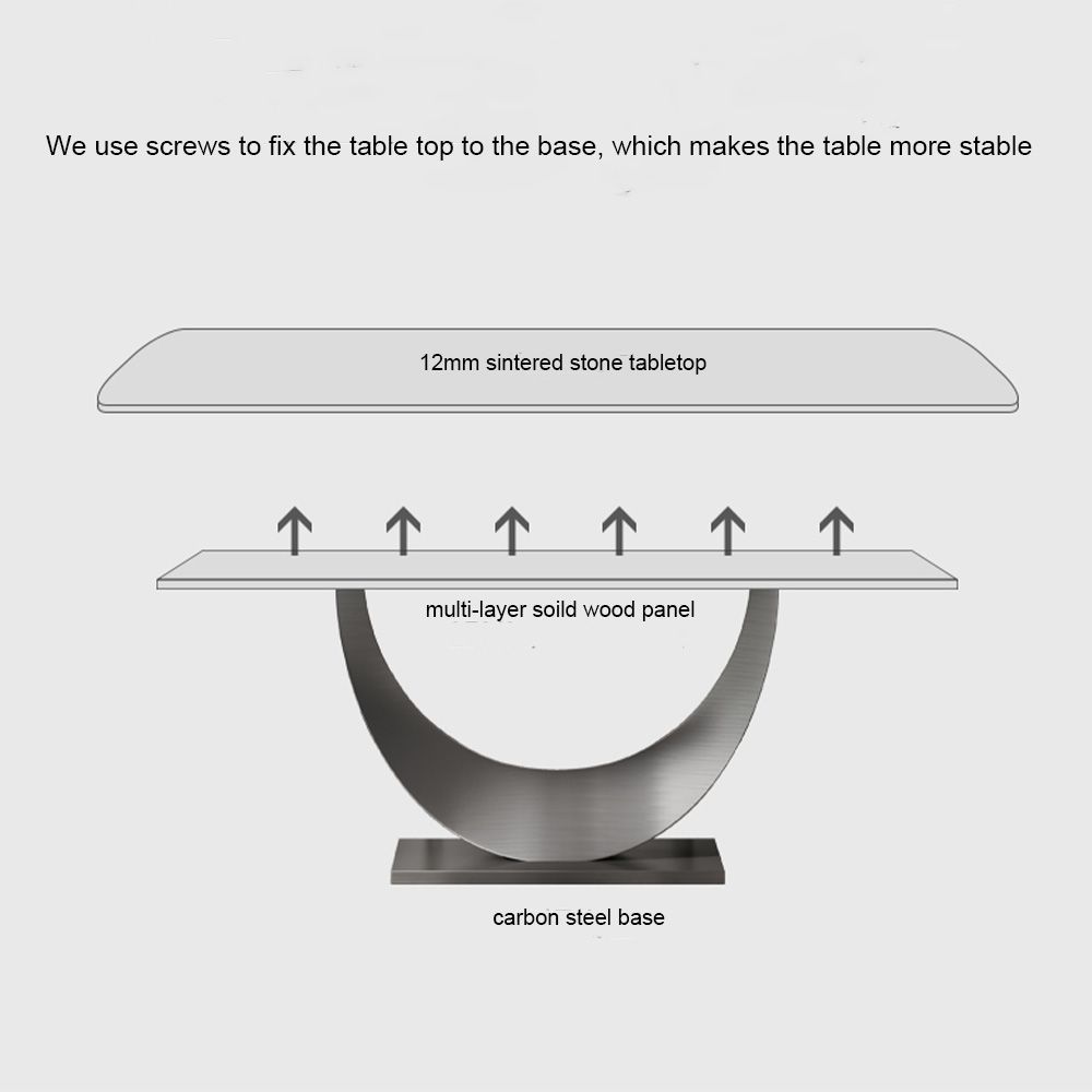 White Sintered Stone Dining Room Set