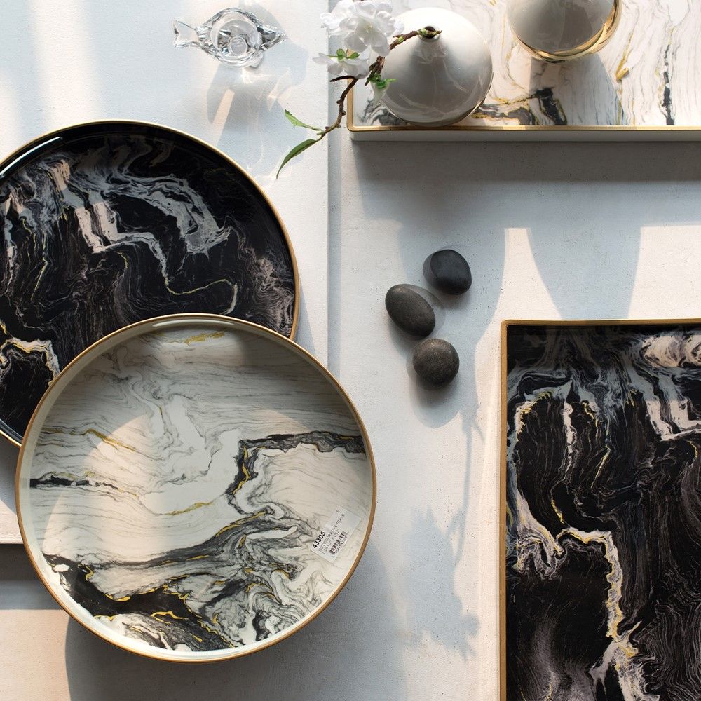 White & Black Plastic Home Accessories