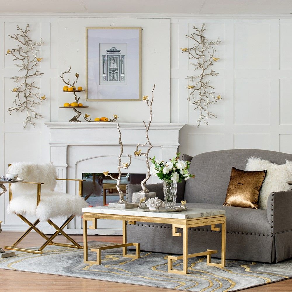 Silver&Gold Aluminium Wall Décor