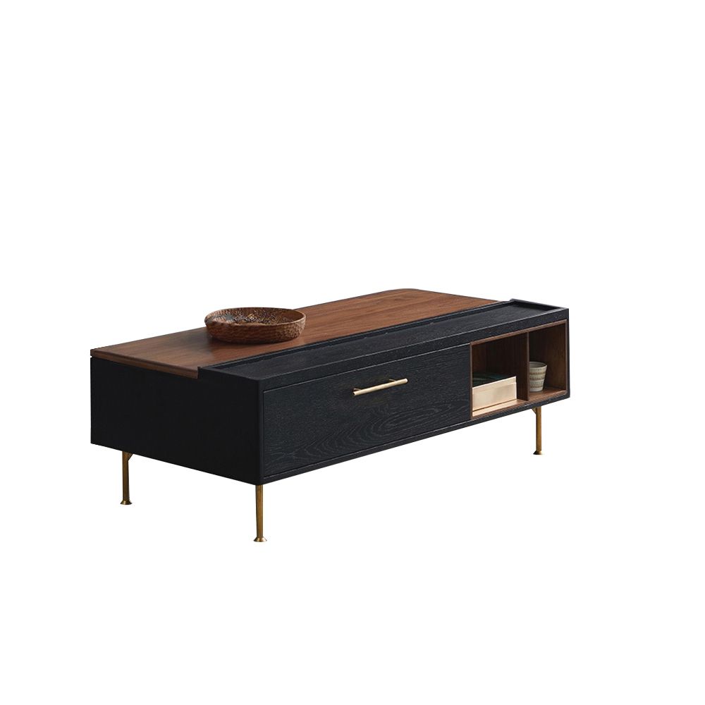 Metal Leg Walnut Coffee Tables