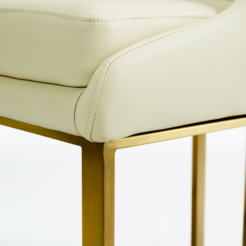 Rectangular White Natural Marble Dining Room Set