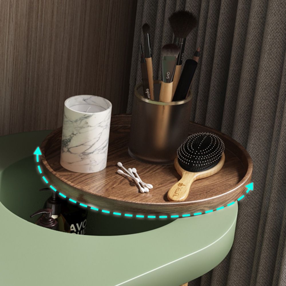 with Light Green MDF Makeup Vanities