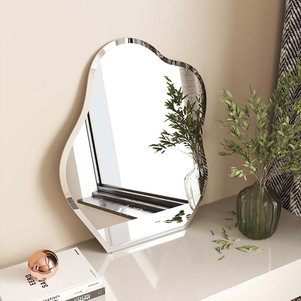 Cloud Mirror Beige MDF Makeup Vanities