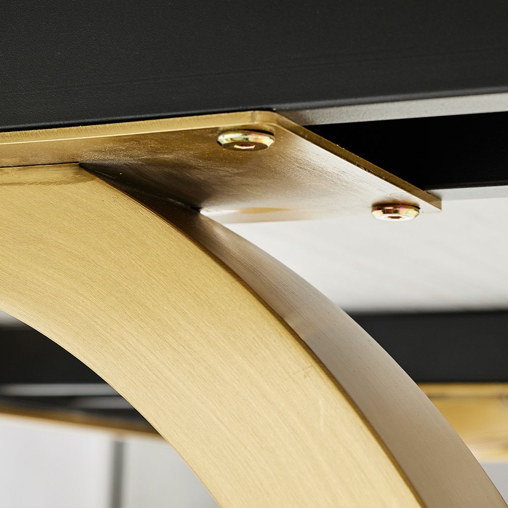 Black Faux Marble Dining Tables