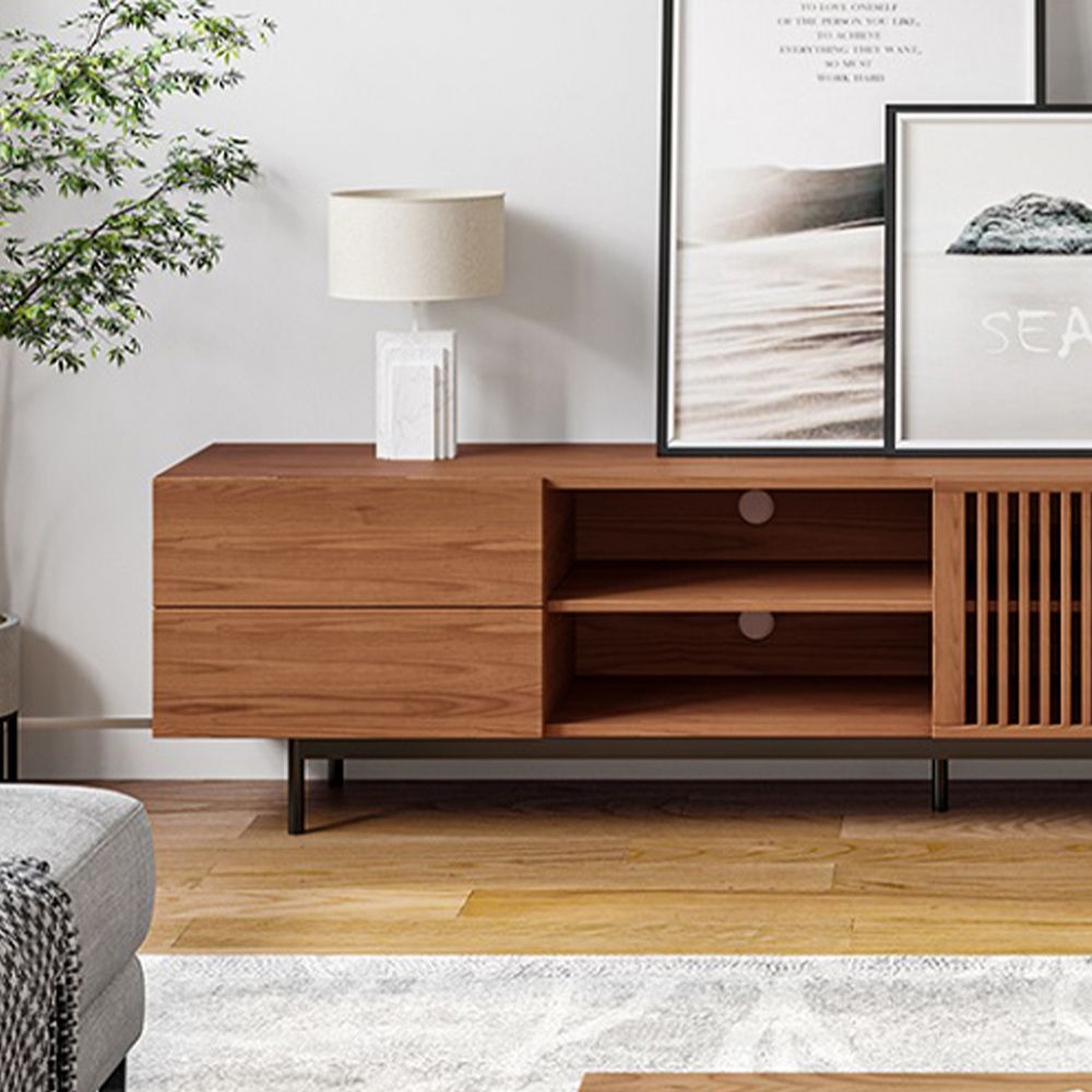 Con contenitore Legno scuro Compensato Supporti TV