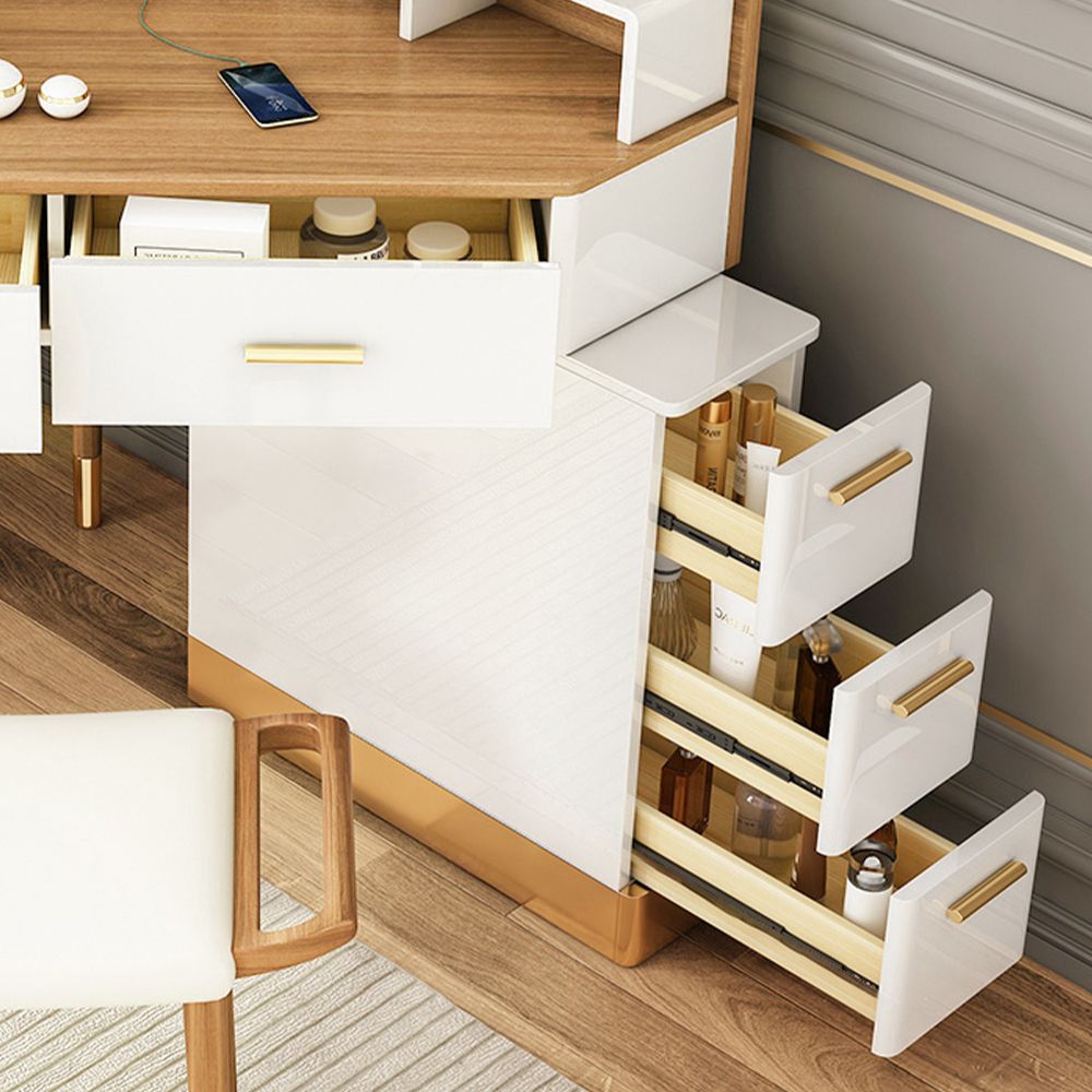 Holzfarbe  MDF Schminktische